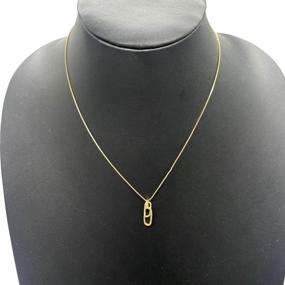 Story Jewellery S925 Sterling Silver Rhinestone Forever Linked Pendant Necklace